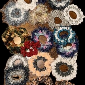Colorful Handmade Crochet Scrunchies
